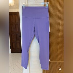 Lululemon lavender Align HR pant 25” sz 6